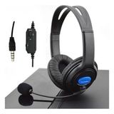 Fone Headset Gamer Com Microfone P4- P5 - X - One P2 (3.5mm)