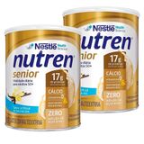 Kit Com 2 Suplemento Alimentar Nutren Senior Baunilha 370g Cada