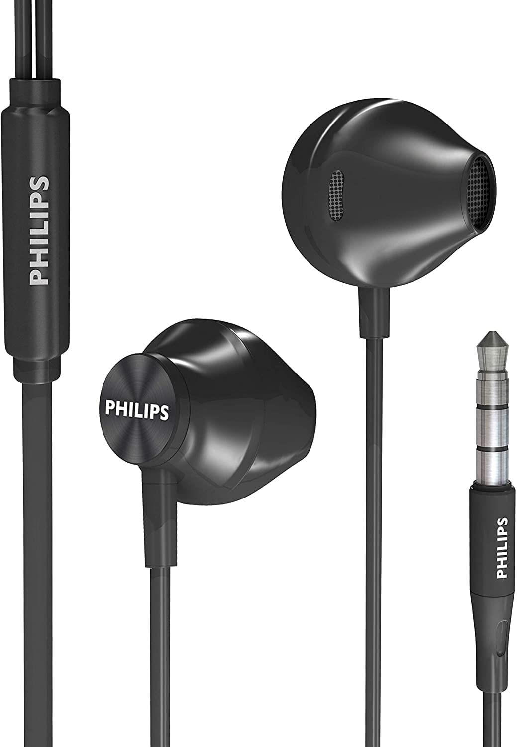 Fones De Ouvido Philips Com Fio Em Fones De Ouvido Baixo Cristal Claro Ergonômico Comfort-fit