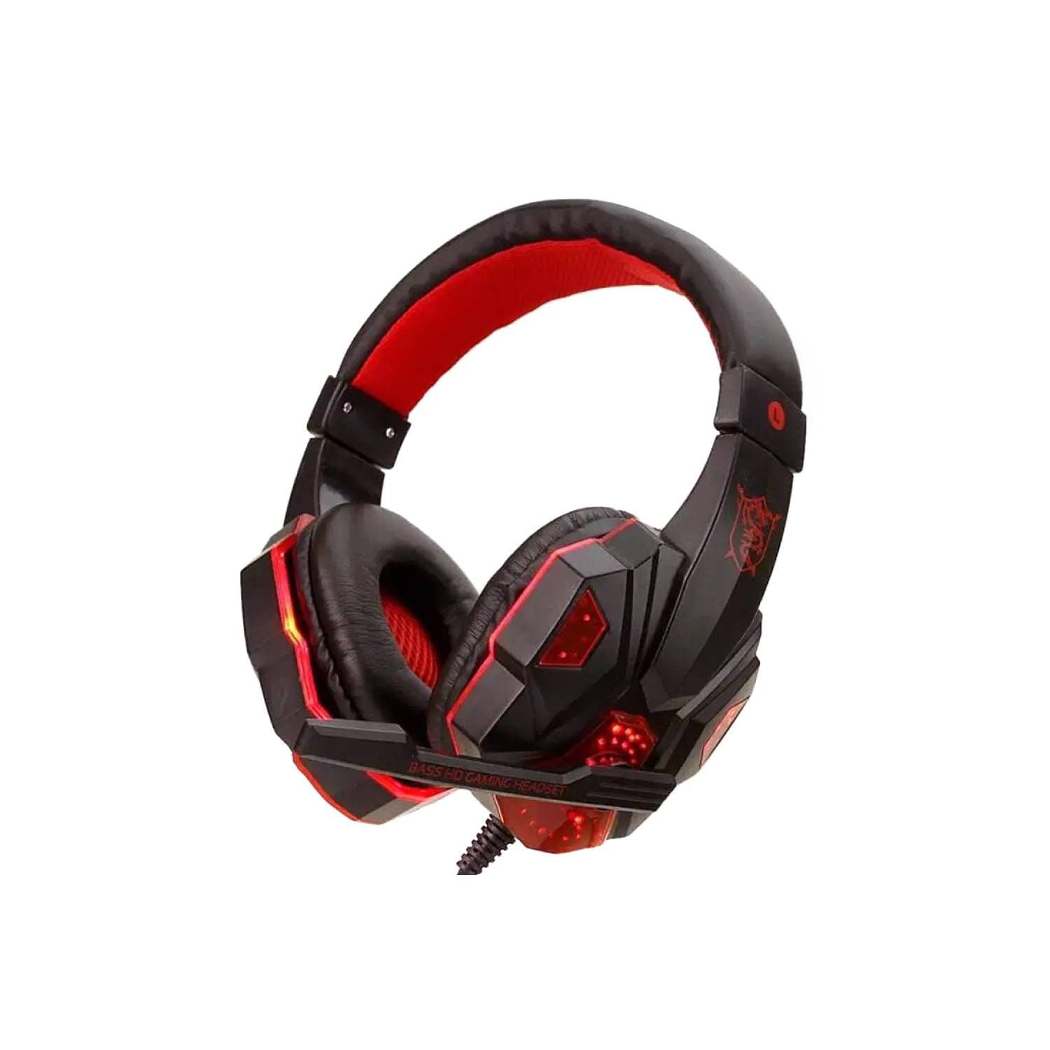 Fones De Ouvido Red Warhead Gamer Com Alto-falante E Microfone De 40 Mm