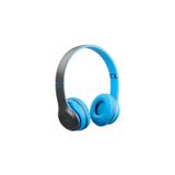 Fones De Ouvido Sem Fio Bluetooth P47 Com Rádio E Mp3 Azul