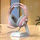 Fones De Ouvido Com Fio Estéreo Com Cancelamento De Ruído Rosa (usb)