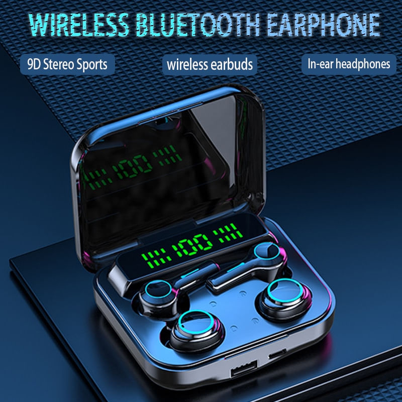 M21 Tws Fones De Ouvido Bluetooth Com Microfone Casal 9d Esp