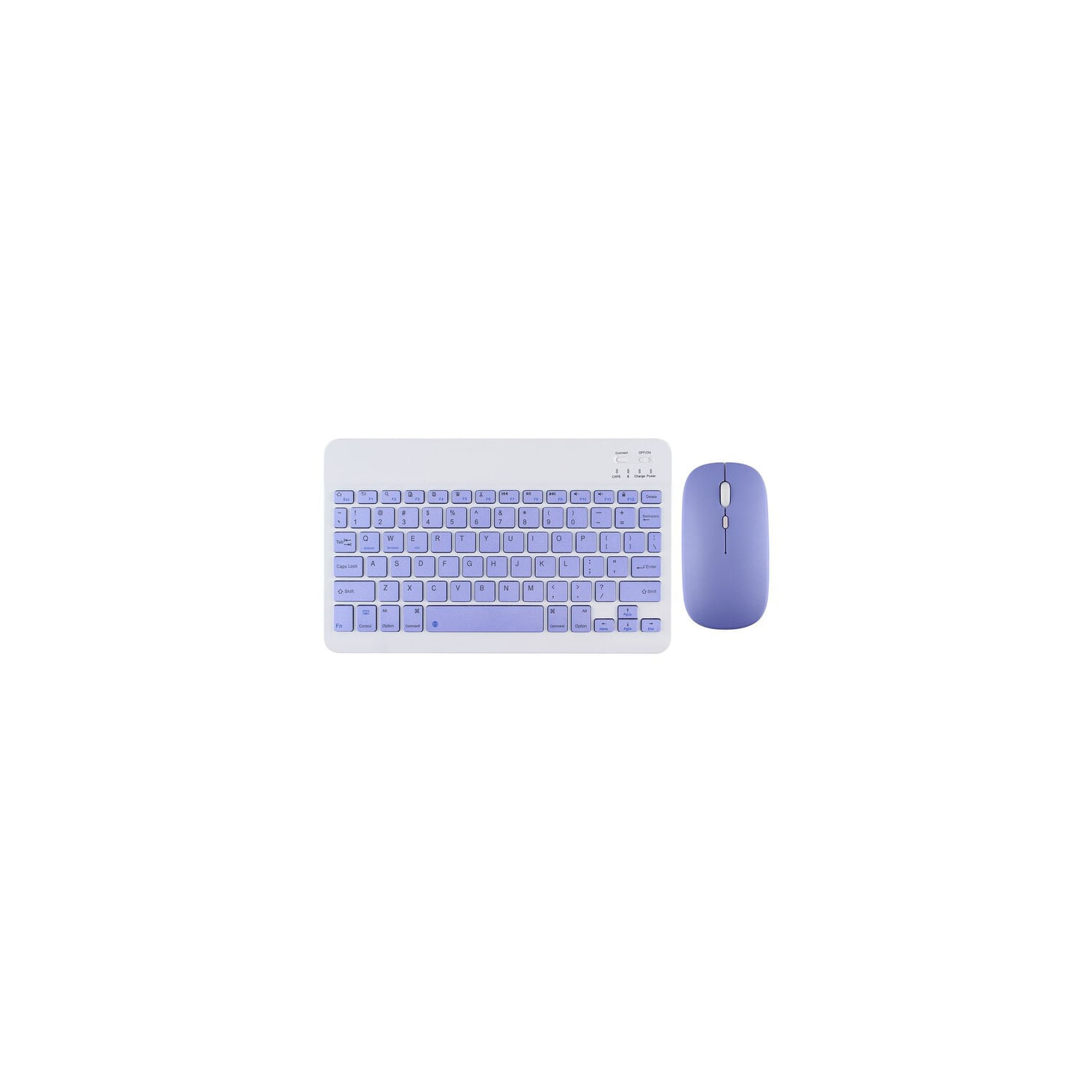 Conjunto De Teclado E Mouse Sem Fio Roxo