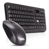 Kit Teclado E Mouse Sem Fio Wireless 2.4ghz Pc Tv Note Abnt2 Knup Kp-2064