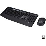 Logitech Mk345 Wireless Combo Full-size Keyboard Com Palm Rest E Confortável Mouse Destro - Preto