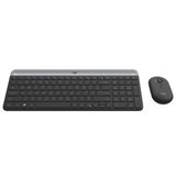 Kit Teclado E Mouse Mk470 Slim Combo, Logitech, Cinza