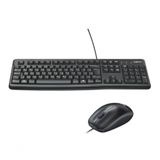 Kit Teclado+mouse Com Fio Mk120 Preto 1000dpi Logitech *