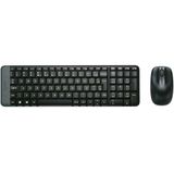 Kit Teclado E Mouse Logitech Mk220, Wireless, Abnt2, Preto