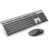 Conjunto De Teclado E Mouse Joyaccess 2.4g Recarregável Sem Fio