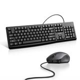 Kit Teclado E Mouse Ugreen Design Compacto Com Fio Preto