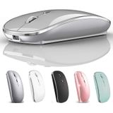 Mouse Bluetooth Mouse Wireless Bluetooth Mouse Para Ipad Mac Macbook Pro Macbook Air Imac Chromebook Desktop Computer (prata)