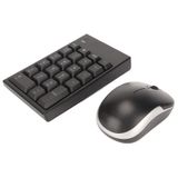 Combo De Mouse Com Teclado Numérico Sem Fio Serounder 22 Teclas Usb