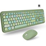 X9 Performance Colorful Keyboard And Mouse Combo - 2.4g Wireless Conectividade - Transforme Seu Espaço Com Um Teclado Sem Fio Bonito E Conjunto De Mo