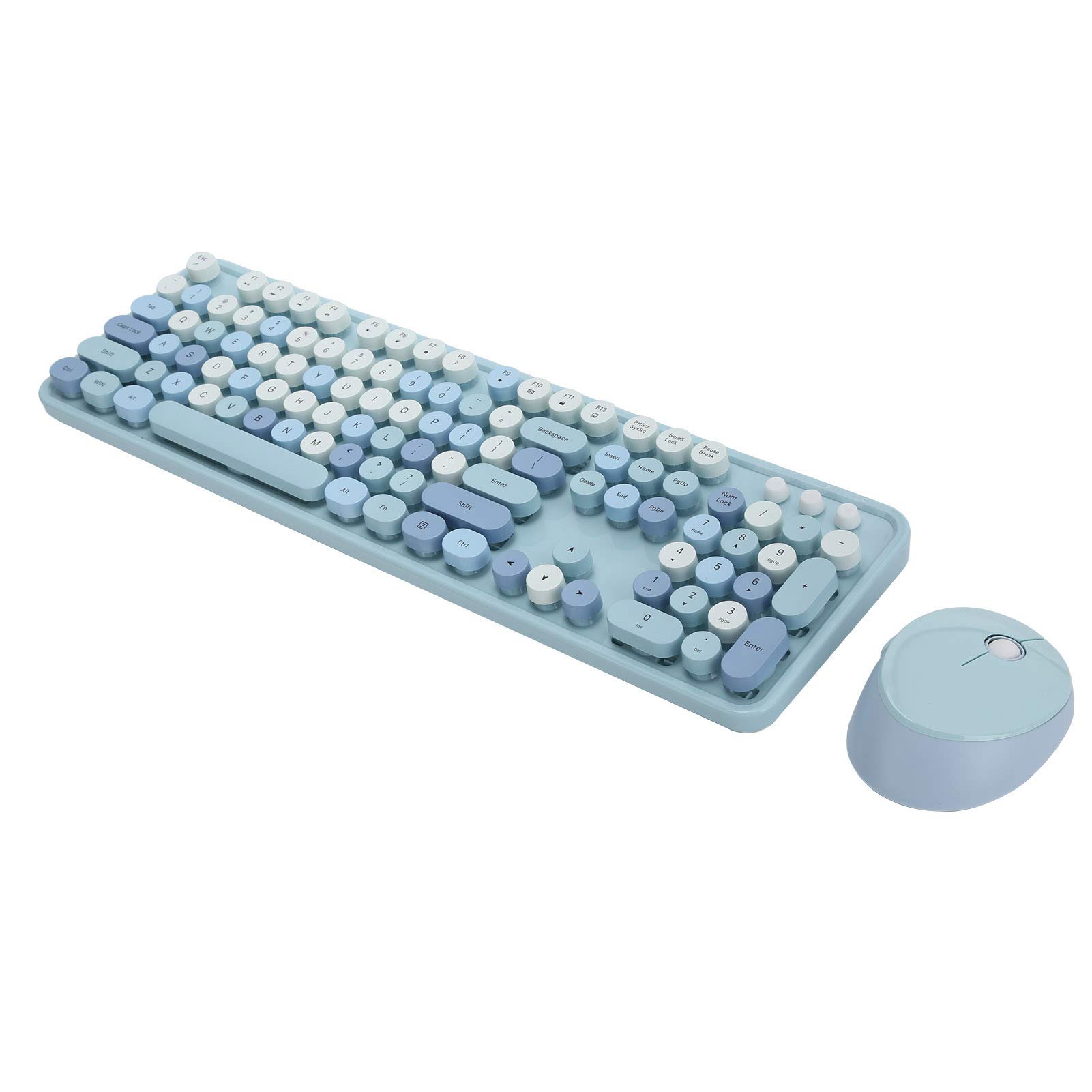 Conjunto De Teclado E Mouse Sem Fio Vgeby Retro Typewriter Style