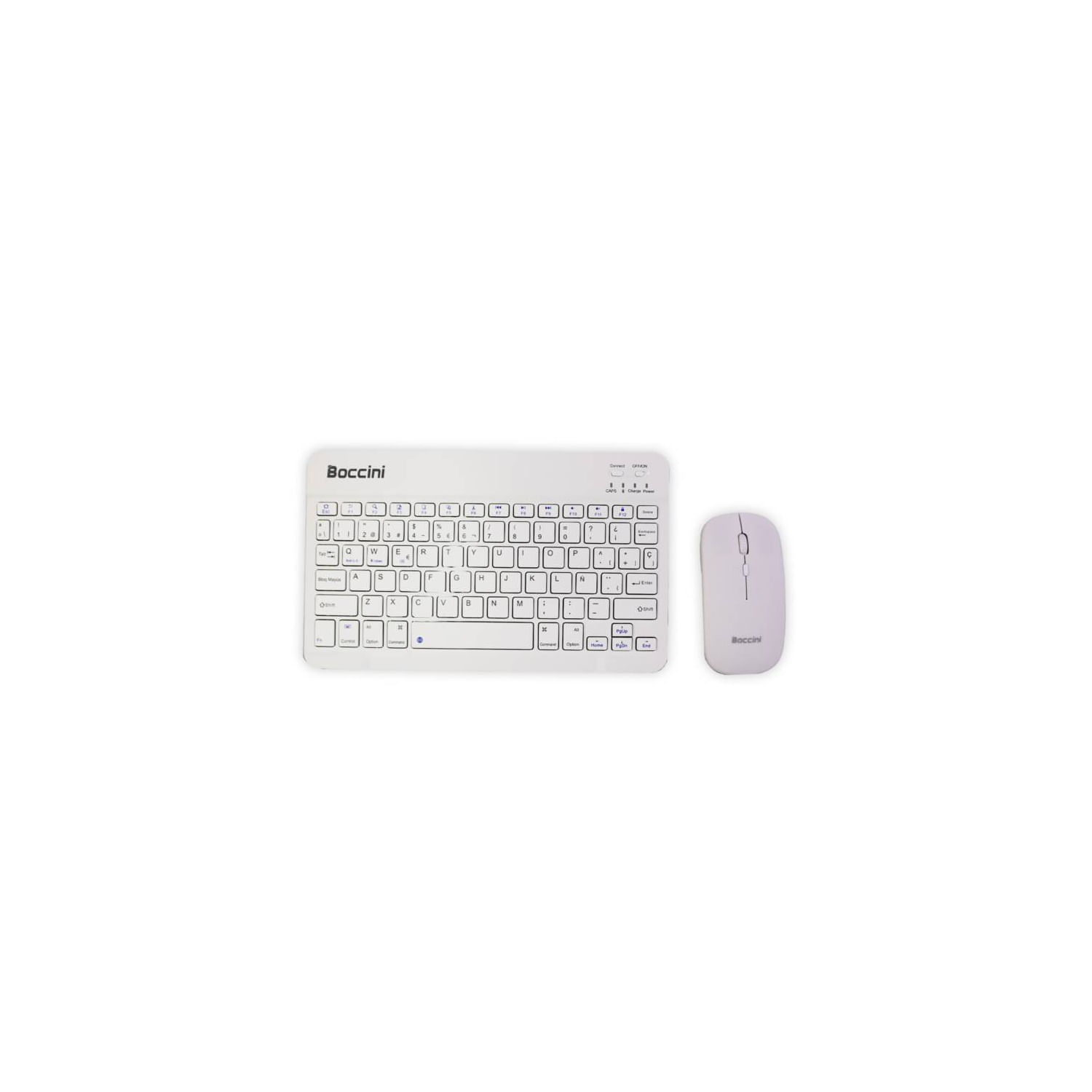 Kit De Teclado E Mouse Bluetooth Recarregável Branco