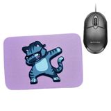 Combo Mouse Multilaser Preto Mo300 + Mouse Pad Cat Dance