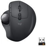 Mouse Ergonomico Sem Fio Reduz A Tensao Do Pulso Com Bluetooth E Controle De Polegar, 512, 2048 Dpi, Logitech 910 005177, Preto