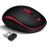 Mouse Sem Fio Do Computador, 2.4g Slim Portátil Portátil Mouse Óptico Mouse Óptico Com Usb Nano Receiver Dpi 1200- Ajuste Sua Mão Muito Bem, Para Lap