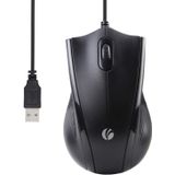 Vcom Mouse Usb Com Fio De 6 Pés E 1200 Dpi, Uso Da Mão Direita Ou Esquerda Para Trabalho Estudar Em Casa, Mouse Óptico Ergonômico De 3 Botões Compatí