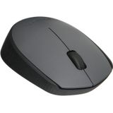 Logitech M170 Mouse Sem Fio – Para Uso De Computador E Laptop, Receptor Usb E 12 Meses De Duração Da Bateria, Cinza