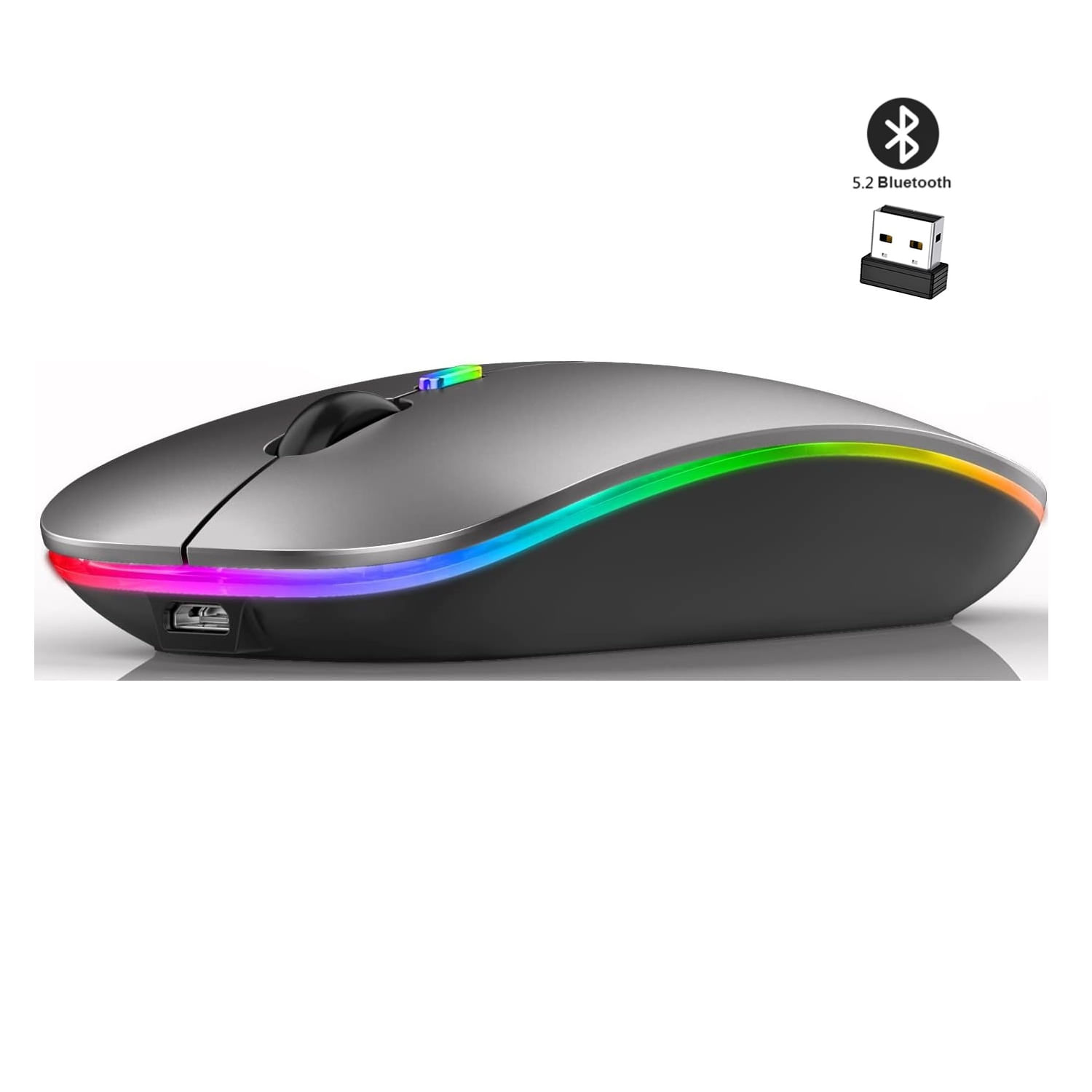 Mouse Recarregável Bluetooth Sem Fio Para Macbook Ipad Win