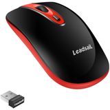 Mouse De Computador Sem Fio Leadsail, 2.4g Portátil Slim Usb Mouse, Silent Click Laptop Mouse Com Uma Bateria Aa 3 Níveis Ajustáveis, 4 Botões Mouse