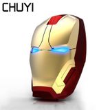 Mouse Sem Fio Avengers 3 Iron Man Design Mause Ergonomic 2