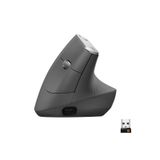 Mouse Logitech Mx Vertical Sem Fio Recarregavel Tecnologia Flow Unifying Cinza 4000dpi