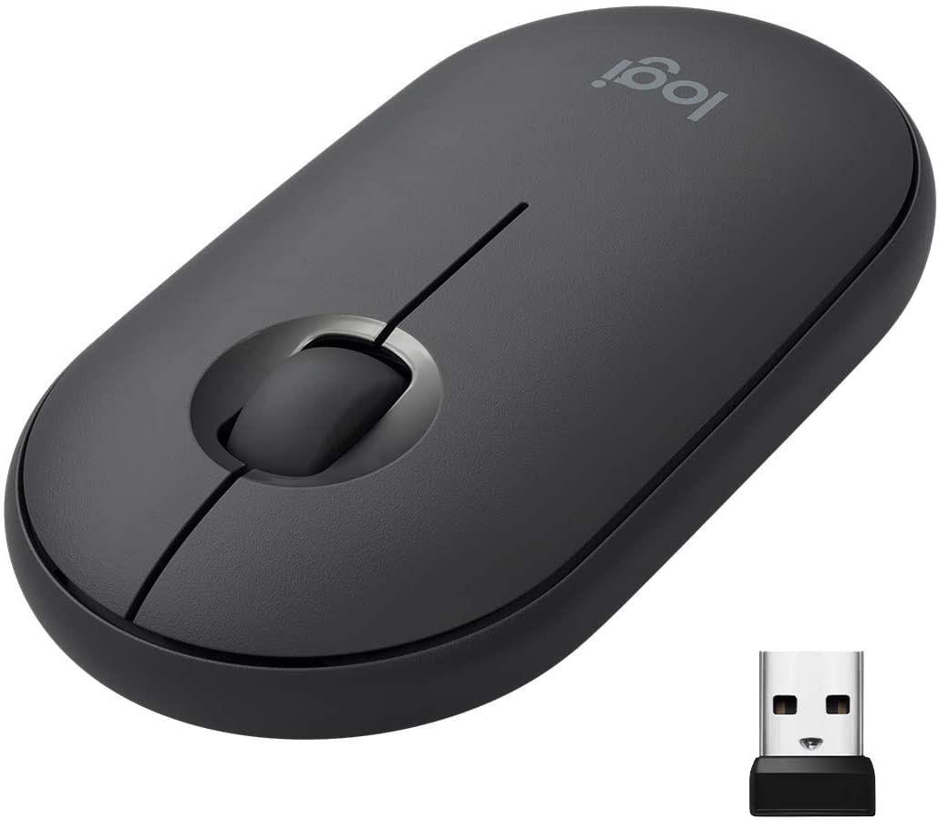 Logitech M355 Mouse Sem Fio Portátil Com Bluetooth Ou Usb - Silencioso, Slim Computer Mouse Certified Funciona Com Chromebook - Graphite