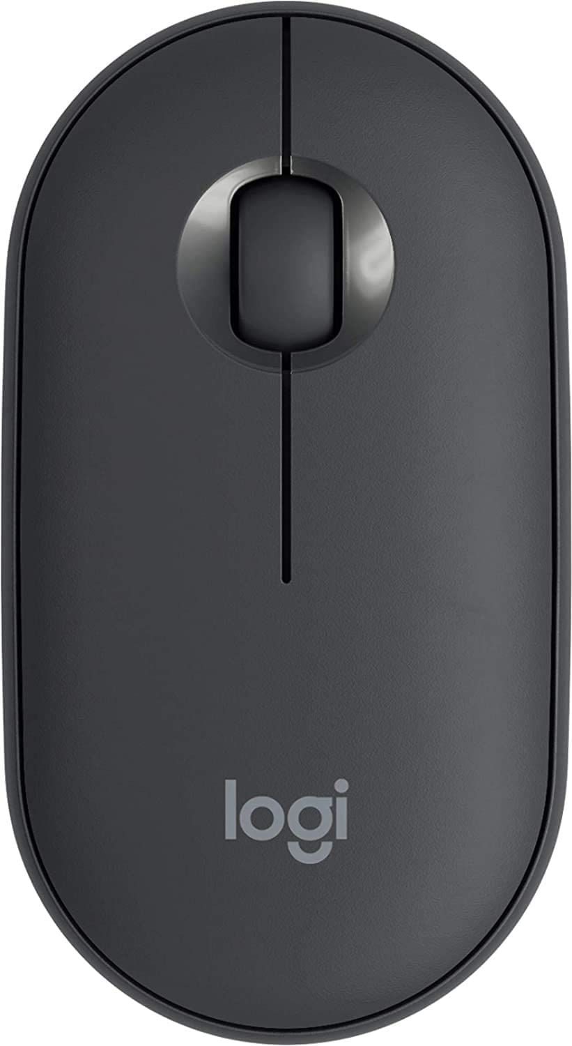 Logi Pebble M350 Mouse Sem Fio Portátil Com Bluetooth Ou Receptor De 2,4 Ghz, Silencioso, Mouse De Computador Fino Com Clique Silencioso Para Laptop,