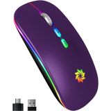 Mouse Sem Fio Led Mouse Sem Fio Recarregável Slim Silent Mouse 2.4g Portátil Computer Mouse Celular Mouse Óptico Para Laptop, Notebook, Pc, Computado