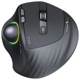 Em01 Mouse Ergonomico Sem Fio Reduz A Tensao Do Pulso Com 3 Conexoes Bluetooth E Controle De Polegar, 1000, 2400 Dpi, Protoarc, Preto