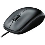 Logitech B100 Mouse Com Fio – Mouse Usb Com Fio Para Computadores E Laptops, Para Uso Da Mão Direita Ou Esquerda, Preto