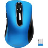 Mouse Sem Fio Memzuoix, 2.4g Portátil Mobile Optical Mouse Com Receptor Usb, 1.000 Dpi Computação Sem Fio Mouse Sem Fio Para Laptop, Desktop, Mac, Pc