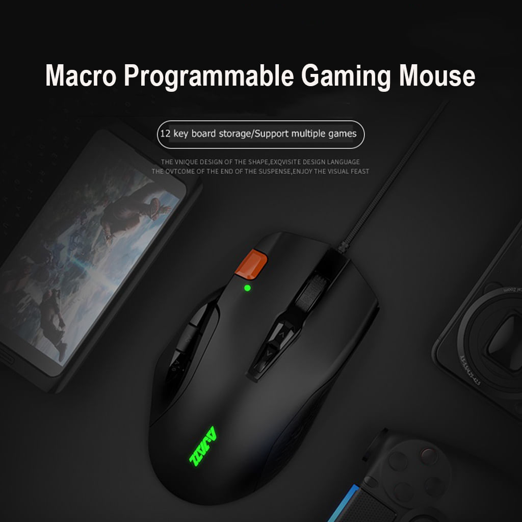 Ajazz Aj337 Usb Com Fio Mmo Gaming Mouse Mouses Programáveis