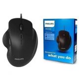 Mouse Óptico Com Cabo Usb 6 Botões 3200dpi Philips M444 - Spk7444