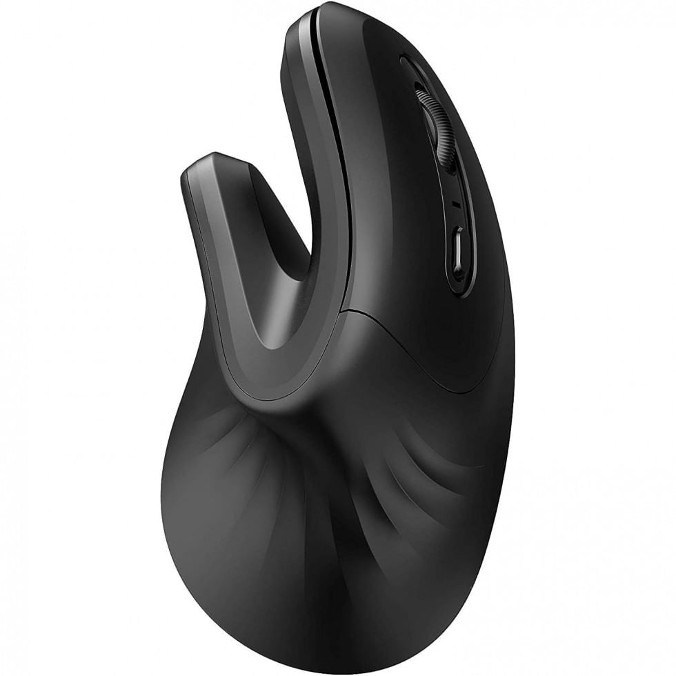 Mouse Ergonomico Vertical Optico Sem Fio Reduz A Tensao Do Pulso Com Sensibilidade Ajustavel E Botoes Silenciosos, 1000, 2400 Dpi, Mojo Home Mj