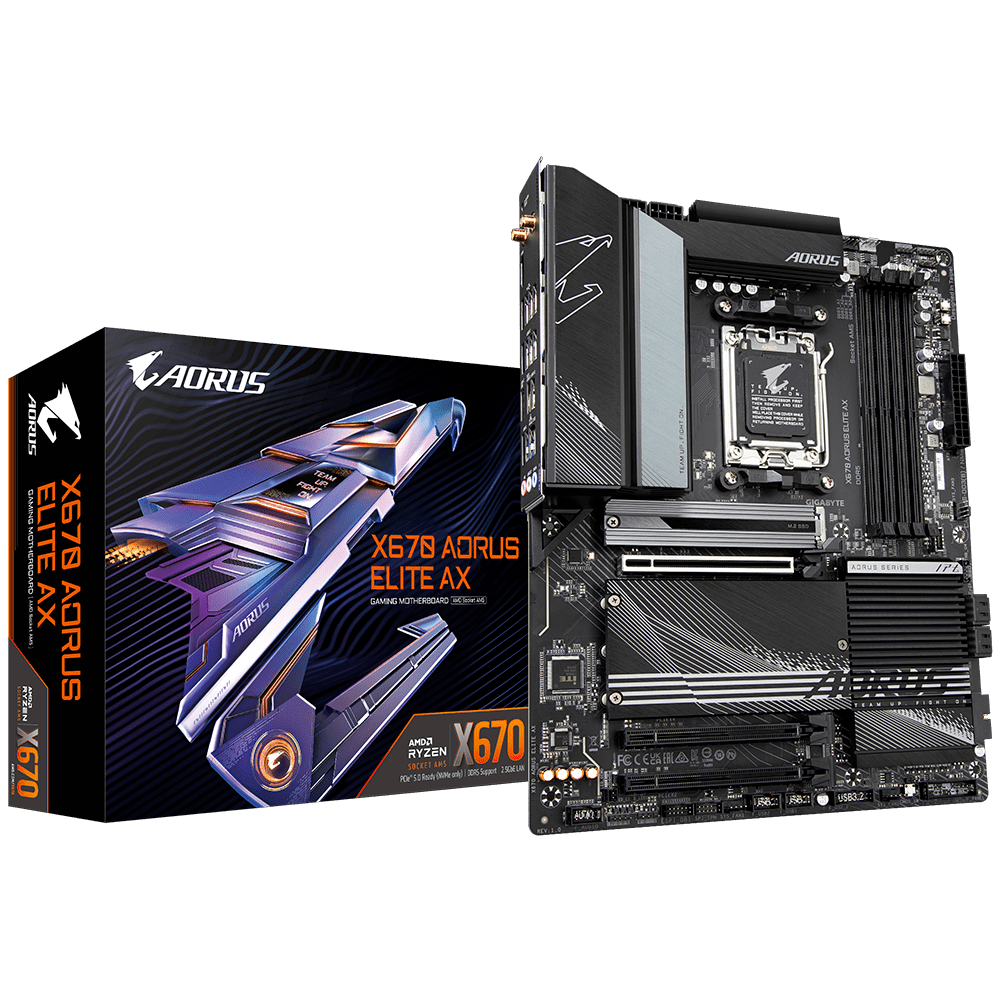 Placa Mae Gigabyte Amd (am5) Atx Ddr5 - X670 Aorus Elite Ax 1.3