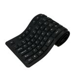 Teclado Portátil De Silicone Flexível Usb Impermeável