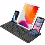 Teclado Bluetooth Universal Bluetooth Multi-device Embutido Suporte De Celular Sem Fio Teclado Para Windows, Ios, Android, Computador Desktop Laptop