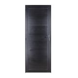 Porta De Aluminio Lambril 210 Cm X 90 Cm Preto