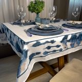 Toalha De Mesa Retangular Ikat 6 Lugares 140x220cm Ikat