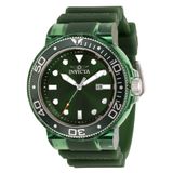 Relgio Masculino Profissional Invicta Transparente Verde 51,5mm - Modelo 32332