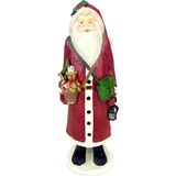 Enfeite Natalino Papai Noel Estatueta De Resina Natal 30cm