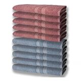 10 Toalhas Super Felpudas Grande E Grossa 80x150 5 Az 5 Re.