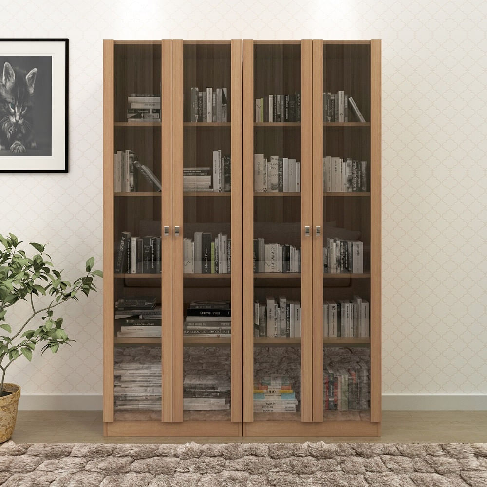 Cj 2 Estante Tecnomobili Me4115 2pt Vidro