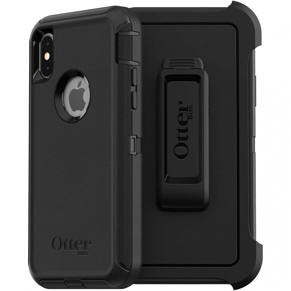 Capinha Compativel Com Iphone X E Xs A Prova D Com Vidro Temperado, Otterbox 77 59471, Preto