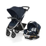 Carrinho De Bebe 3 Em 1 Com Cadeira Para Carro Keyfit 30 Chicco Bravo, Azul