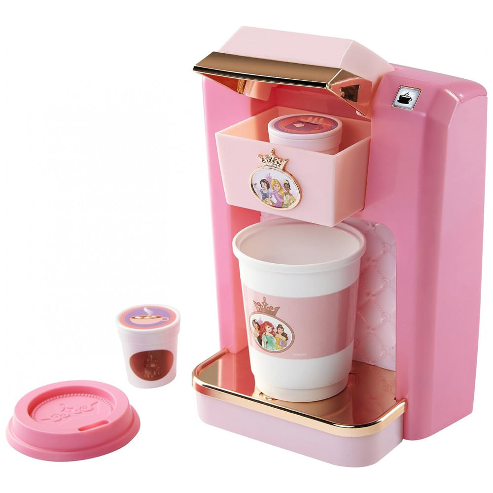 Cafeteira De Brinquedo Com 4 Peças, Coleção Estilo Princesa Da Disney, Rosa